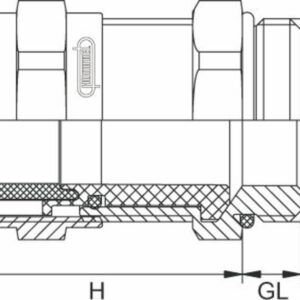 Nippel, HSK-M-EMC-D-EX M25X1,5 1636250050 - Bilde 2