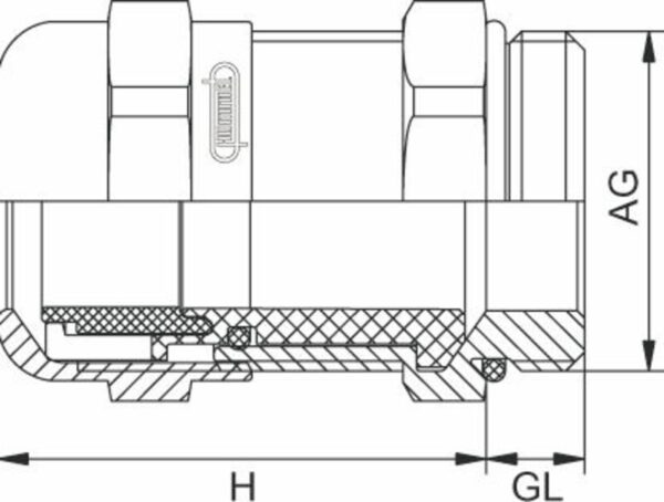Nippel, HSK-M-EMC-D-EX M25X1,5 1636250050