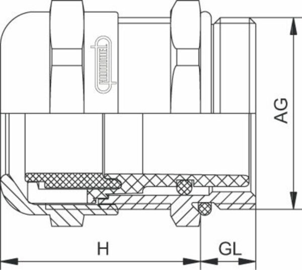 Nippel, HSK-M-EMC PG 13,5 1691130001