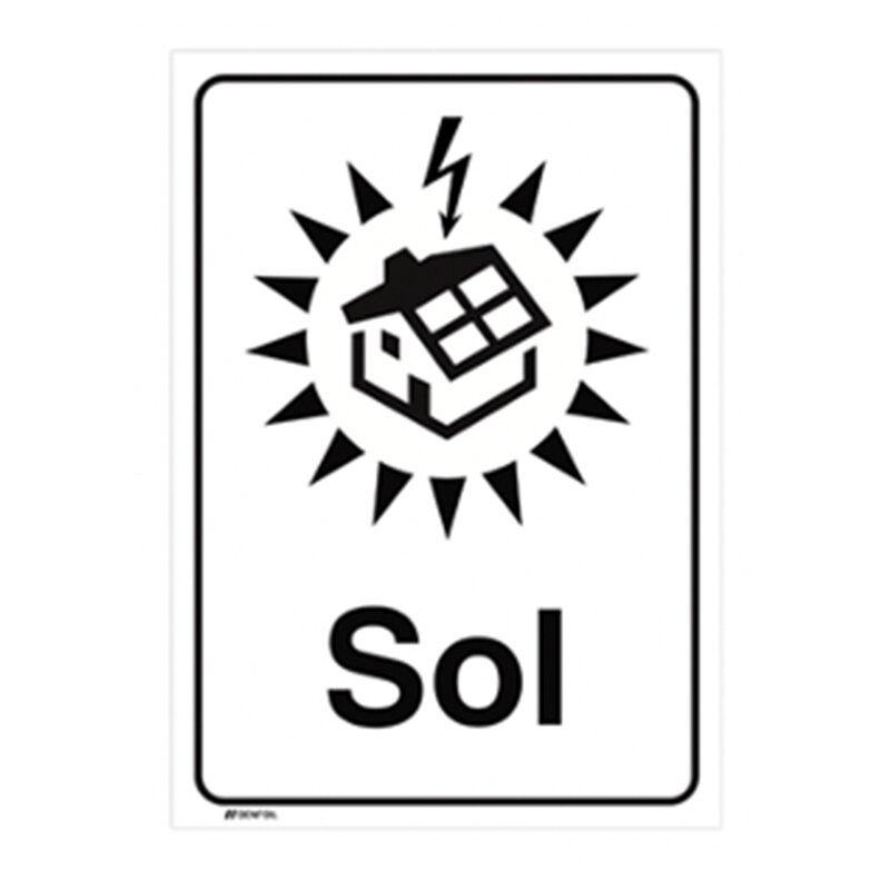 Skilt med trykk, Y645833 - VC: Solskilt 1 colour 150x200 - Bilde 1