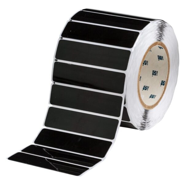Skilt til  maskin, EPREP 100X30MM SORT RULL A 500