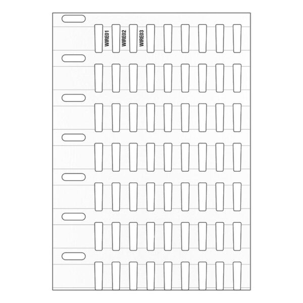 Ledningsmerker til maskin, THTRDS-10x4,4-7697-WT