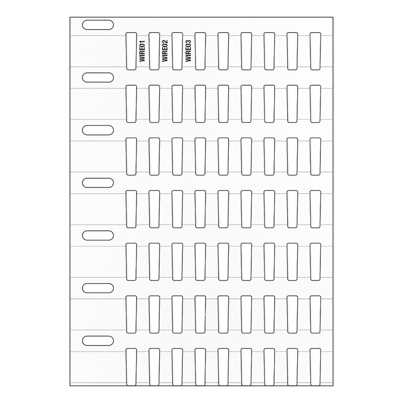 Ledningsmerker til maskin, THTRDS-10x4,4-7697-WT - Bilde 1