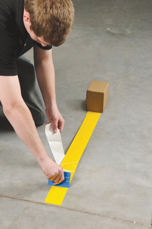Gulvmerking, YELLOW FLOOR TAPE 50,8MMX30M