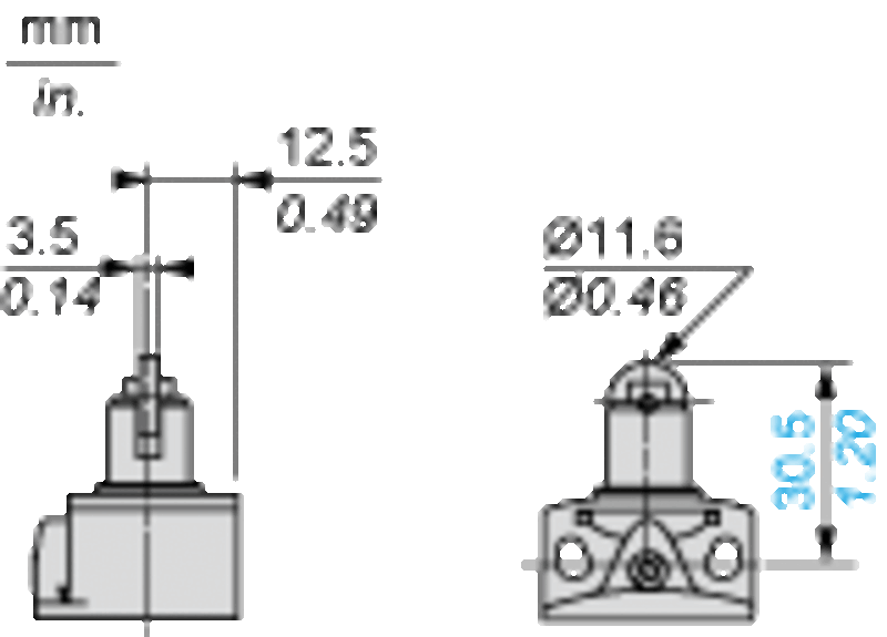 Endebryter, Endebryter XC Standard, XCKP, stålrulleplunger, 1NC+1 NO, snap, M16 - Bilde 7