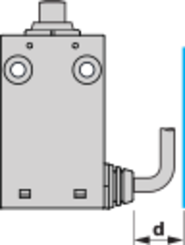 XCMH Endebryter Miniatyr Plast Metall Rullestempel NC + NO Snap L5 - Bilde 3