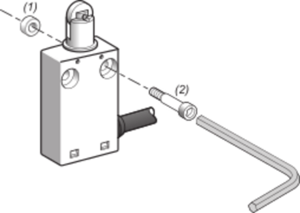 XCMH Endebryter Miniatyr Plast Metall Rullestempel NC + NO Snap L5
