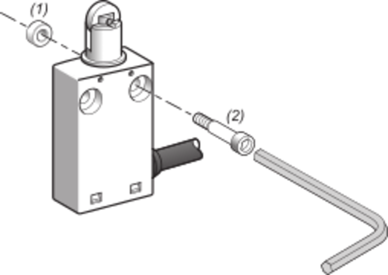 XCMH Endebryter Miniatyr Plast Metall Rullestempel NC + NO Snap L5 - Bilde 7