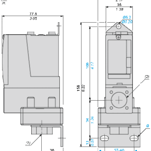 Trykkbryter,  Justerbar, 2,5B, 1C/O - Bilde 3