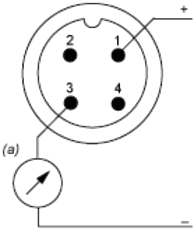 Trykkmåler 10BAR 4-20MA G1 4A Hann-FPM TETNING M12-KONTAKT - Bilde 2