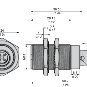 Induktiv sensor XS1 M18, PNP NO+NC, Flush, Sn8mm, 12..24VDC, M12 - Bilde 7
