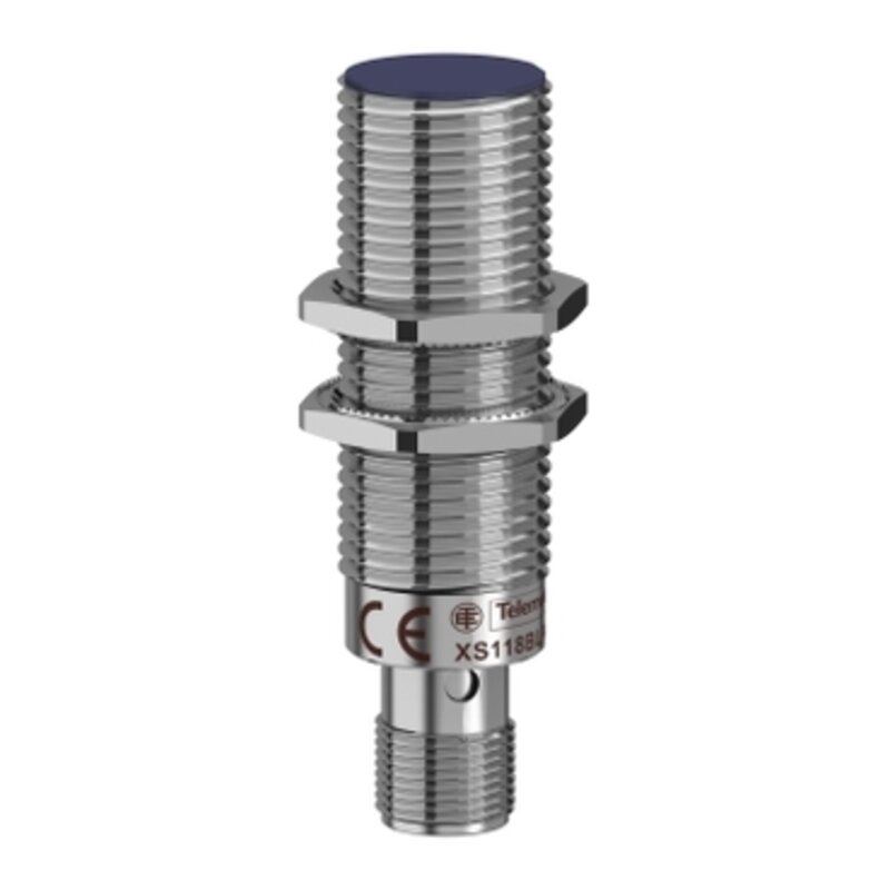 Induktiv sensor XS1 M18, L64mm, messing, Sn8mm, 12..24VDC, M12 - Bilde 1