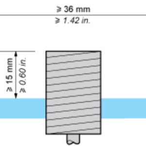 Induktiv tilstedeværelsesensor XS, induktiv sensor XS2 M12, L51mm, messing, Sn8mm, 12...24 VDC, M12 - Bilde 2
