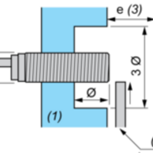 Induktiv tilstedeværelsesensor XS, induktiv sensor XS6 M12, L66 mm, messing, Sn7 mm, 12...48 VDC, M12 - Bilde 6