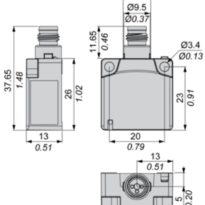 Induktiv tilstedeværelsesensor XS, induktiv sensor XS7 26x26x13, PBT, Sn10mm, 12...24 VDC, M8 - Bilde 6