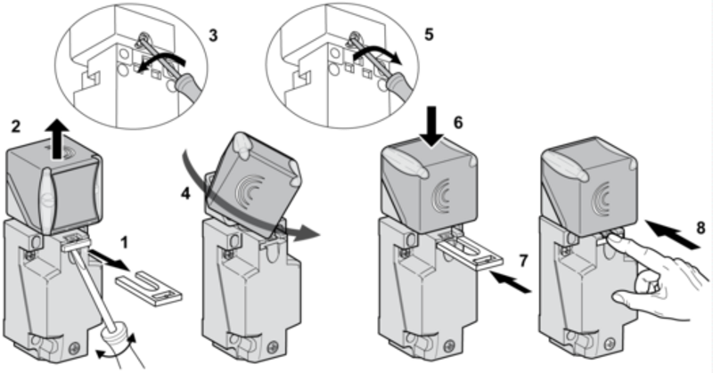Induktiv tilstedeværelsesensor XS, induktiv sensor XS8 40x40x117, PBT, Sn20 mm, 12...48 VDC, terminaler - Bilde 2