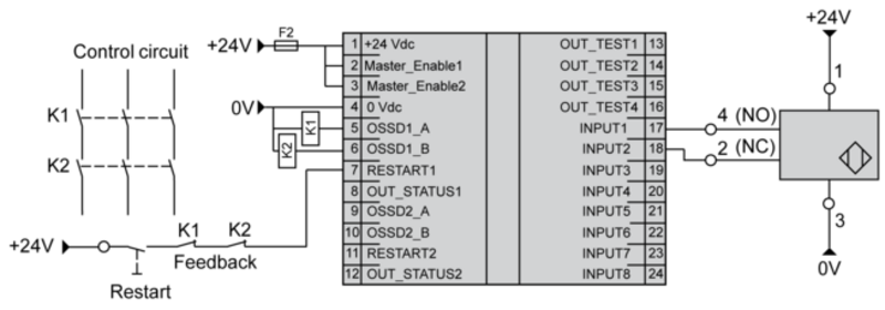Induktiv tilstedeværelsesensor XS, induktiv sensor XS8 40x40x117, PBT, Sn20 mm, 12...48 VDC, terminaler - Bilde 6