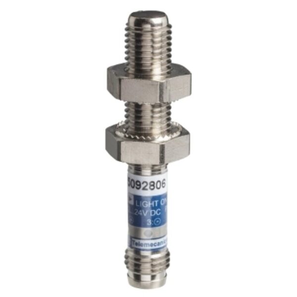 Fotoelektrisk sensor XU, XUA, mottager, gjennomstråle, Sn 2 m, 12...24 VDC, M8