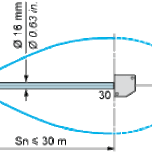 Fotoelektrisk sensor XU, XUK, mottaker, Sn 30 m, 12...24 VDC, kabel 2 m - Bilde 4