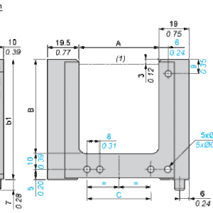 Fotoelektrisk sensor XU, XUY, gaffel, laser, teach, 120X59mm, 12...24 VDC, M8 - Bilde 3