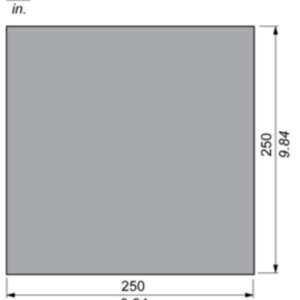Fotoelektrisk sensor XU, tilbehør for sensor, selvklebende reflektor, 250x250mm - Bilde 2