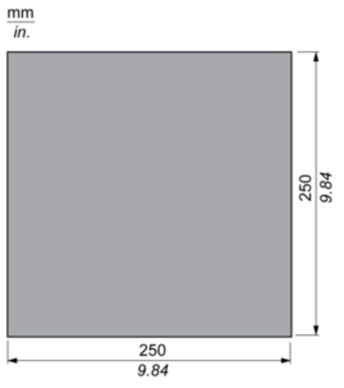 Fotoelektrisk sensor XU, tilbehør for sensor, selvklebende reflektor, 250x250mm - Bilde 2