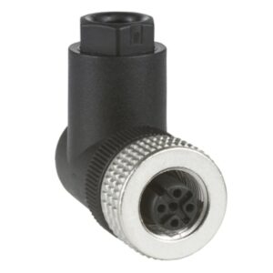 Albuekontakt, Hunn, M12, 4-pins, Kablenippel PG7 - Bilde 1