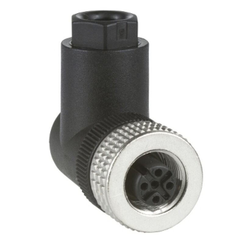 Albuekontakt, Hunn, M12, 4-pins, Kablenippel PG7 - Bilde 1