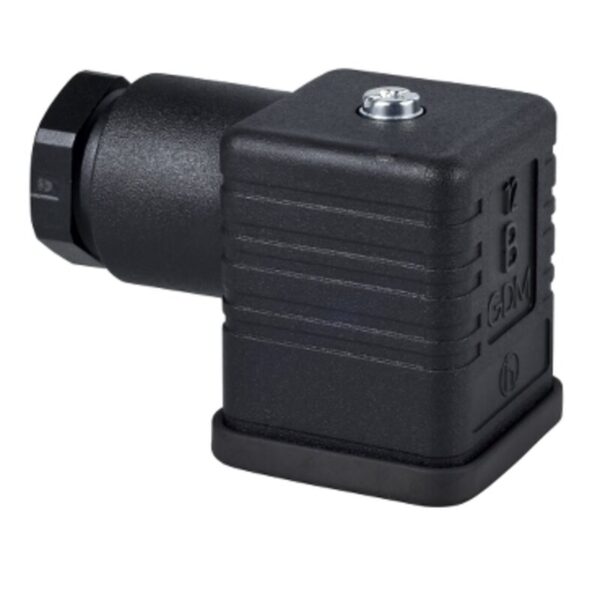 Hunn, DIN 43650 A, 4-pins, albuekontakt, kabelgjertel PG11
