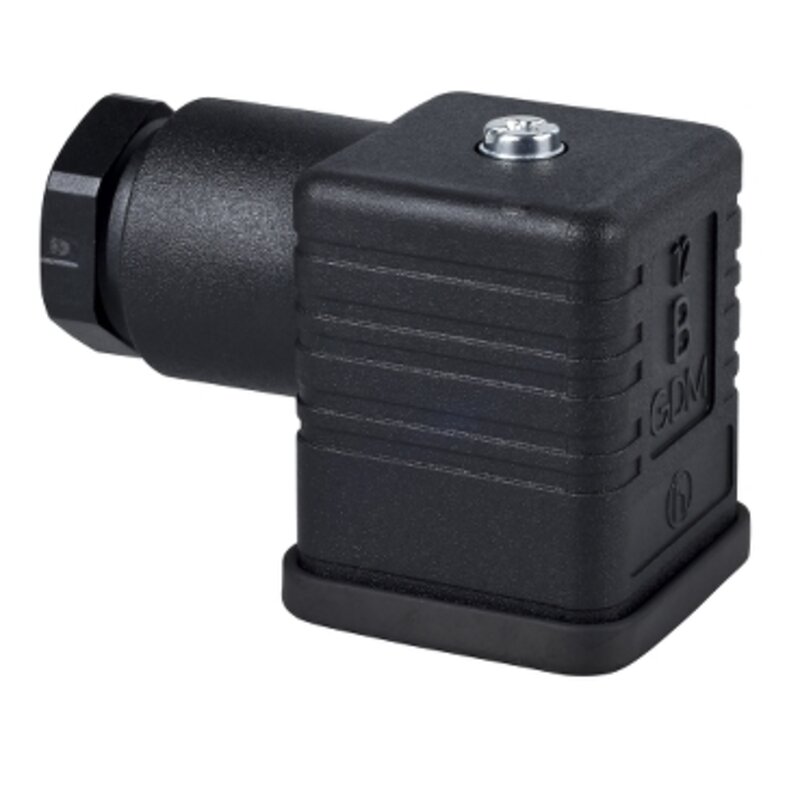 Hunn, DIN 43650 A, 4-pins, albuekontakt, kabelgjertel PG11 - Bilde 1