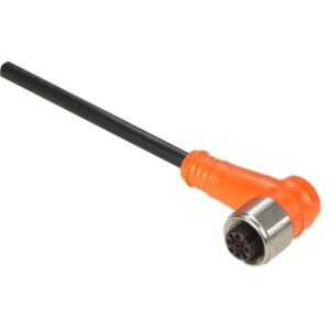 Forhåndskoblet kontakt XZ, albueformet hunn, M12, 5 pinner, kabel PVC 5 m - Bilde 1