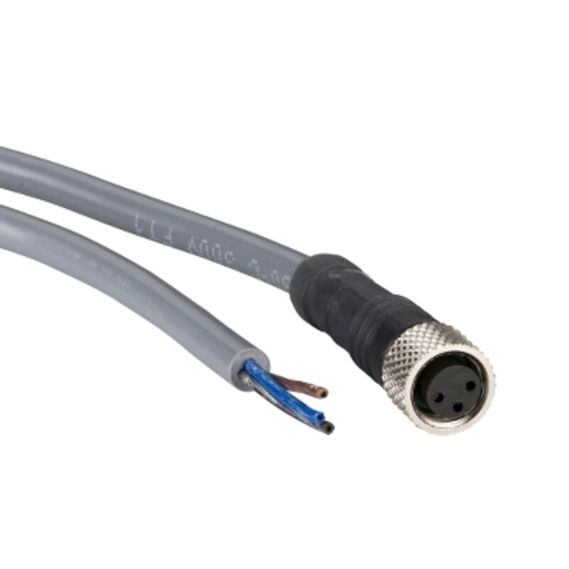 FORHÅNDSKABLET TILKOBLING PVC 3W M8 HUNNKABEL STR 6M - Bilde 1