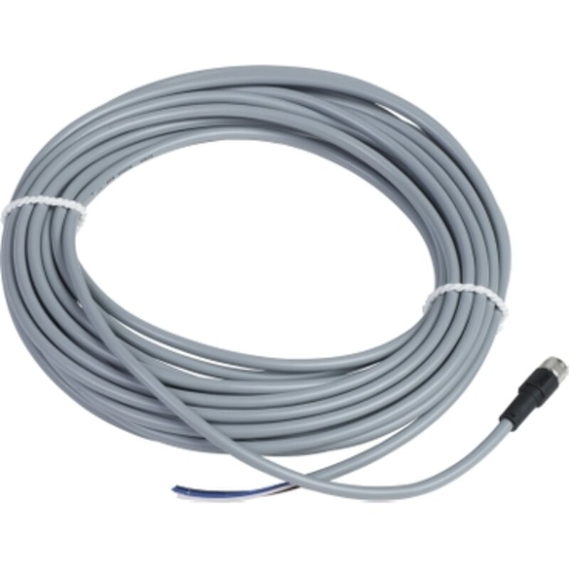 Forhåndskoblet kontakt , PVC, Hunn, M8, 4 PINNER, RETT, 10M - Bilde 1