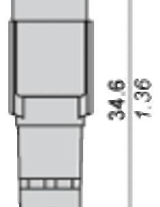 Forhåndskoblet kontakt , PVC, Hunn, M8, 4 PINNER, RETT, 5M - Bilde 3