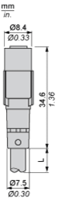 Forhåndskoblet kontakt , PVC, Hunn, M8, 4 PINNER, RETT, 5M