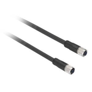 Forhåndskoblet kontakt  XZ, rett hunn, M12, 5 pinner, kabel PVC 5 m - Bilde 1