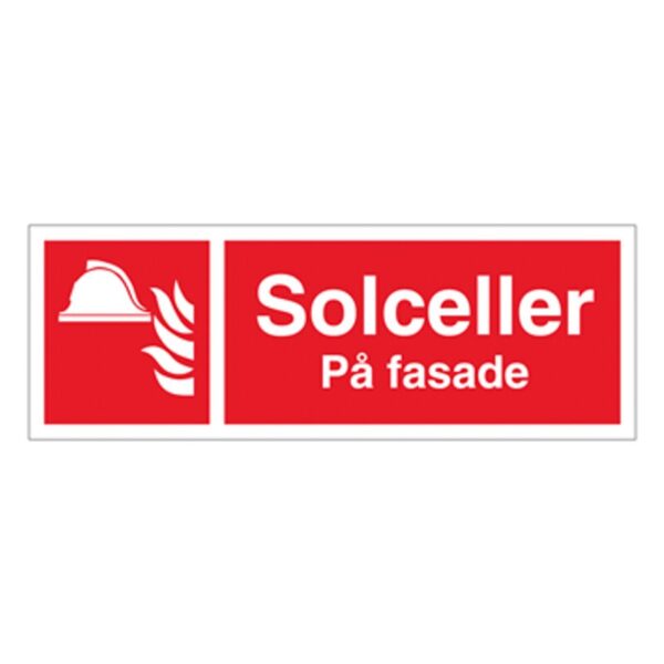 Skilt med trykk, Y173589  - Solceller på fasade 105x300