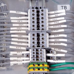 Ledningsmerker til maskin, KRYMP F/BBP33 10,54X50,8 HVIT R/500 - Bilde 1