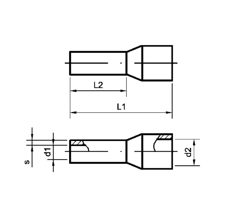 Jfk endehylse, 6/26 SORT L1/L2=26/18 - Bilde 2