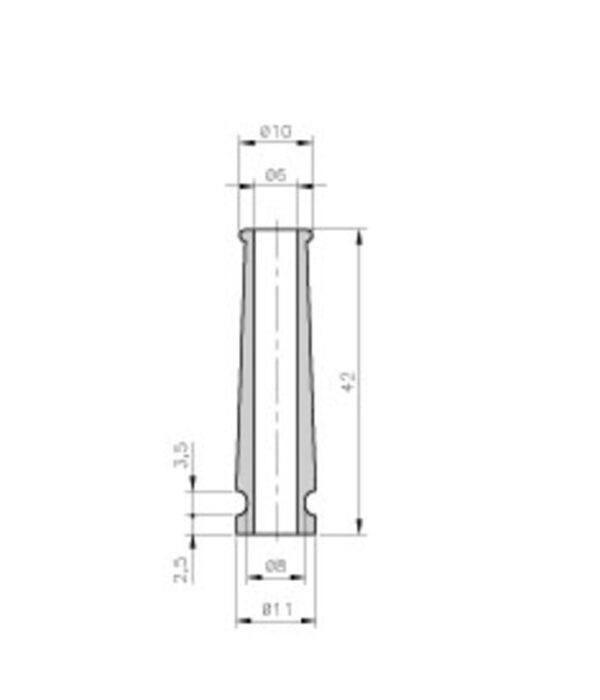 Nippel, HELAVIA 15-410 SVART POSE A 100 STK