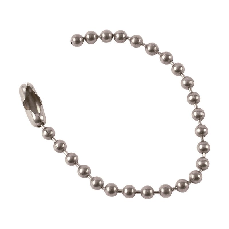 Håndverktøy, BEADED LINK CHAIN L114MM NICKEL PK100 - Bilde 1