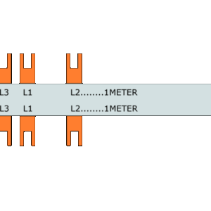 Samleskinner, S-SG-16L/3P+H2+FS FORDELING L1-L2-H2,L3-L1-H2 - Bilde 2