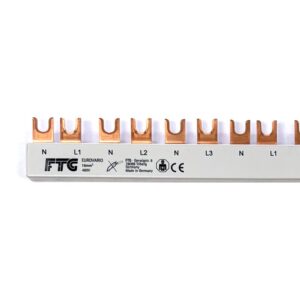 Samleskinner, MTL,4 FASER,GAFFEL,54MOD,16MM², T-TYPE,N-L1-N-L2-N-L3 - Bilde 1