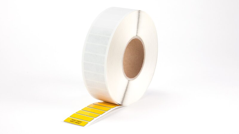 Skilt til  maskin, ENHANCED PANEL LABEL GUL, 80x60, 500 ST - Bilde 1