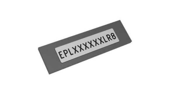 Skilt til  maskin, ENHANCED PANEL LABEL SILVER, 21,7X21,7, 930 ST