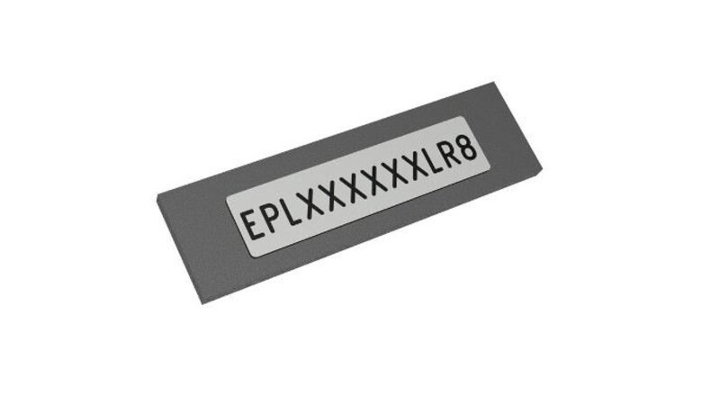 Skilt til  maskin, ENHANCED PANEL LABEL SILVER, 21,7X21,7, 930 ST - Bilde 1