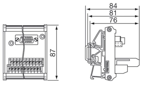 Koblingsklemmer, RS-SD 37 S  FOR SKRUKONTAKT