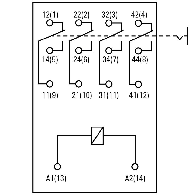 Releer og analoge skiller, Mekanisk, CRM40024T - Bilde 2
