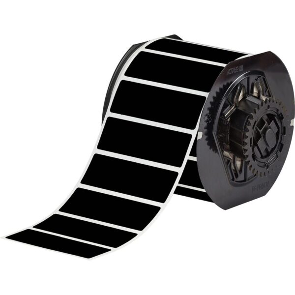 Etiketter til maskin, B33-18-8117, BLACK, 3.0" X 1.0"_Spesial