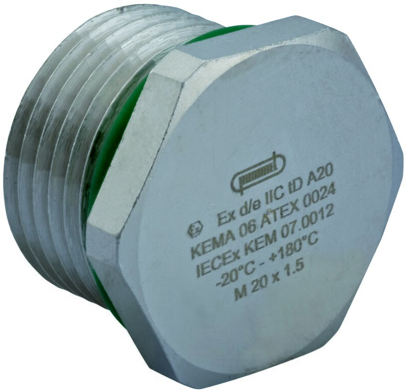 Tilbehør til nipler, V-MS-EX BLINDPLUGG M20X1,5 1197200050 - Bilde 2